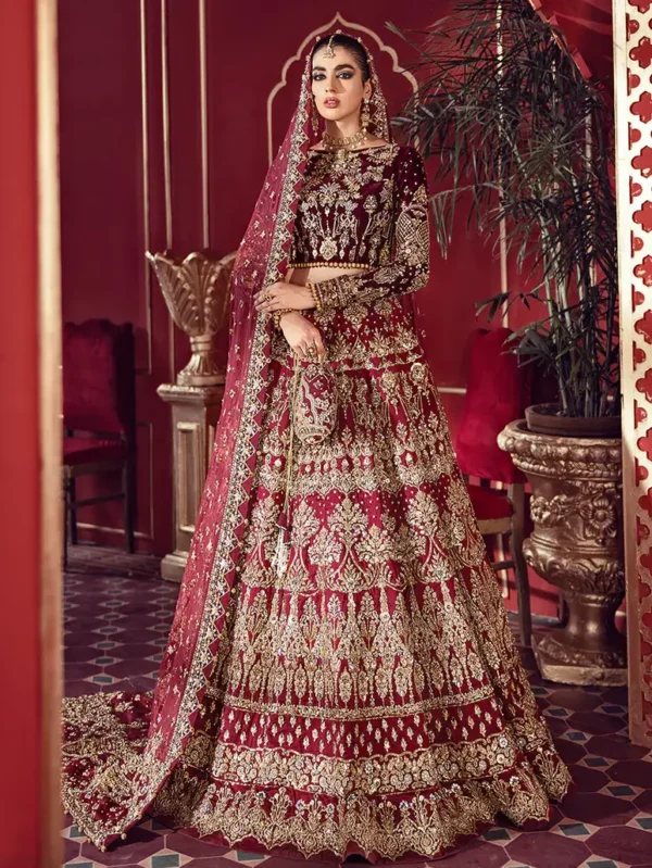 Red Bridal Lehenga Choli Set