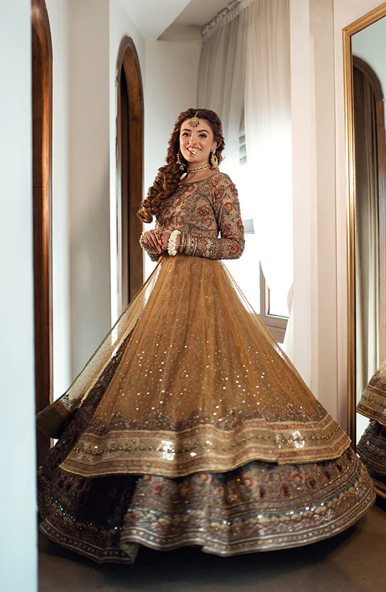 Pishwas Lehenga Dupatta Set