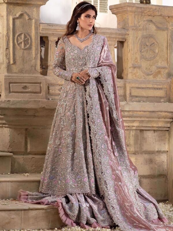 Ethereal Blush Pink Kalidaar & Lehenga Set