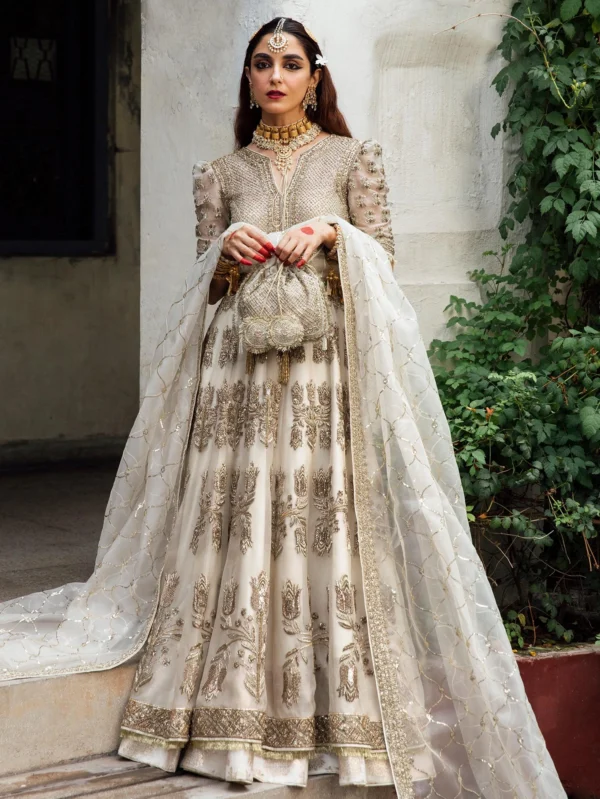 Ivory Organza Peshwas