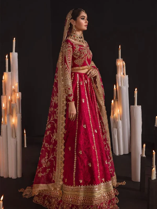 Elegant Maroon Bridal Lehnga Choli