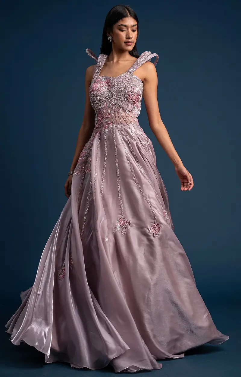 Lilac Glass Tissue Gown