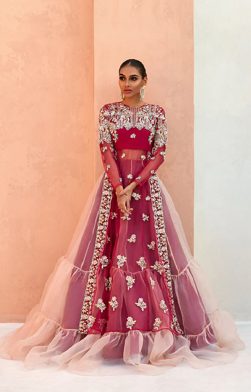 Pink Double Layer Lehenga