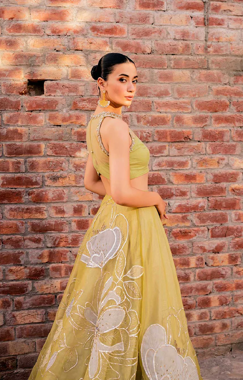 Lime Green Lehenga