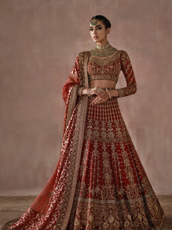 Exquisite Red Bridal Lehenga Choli