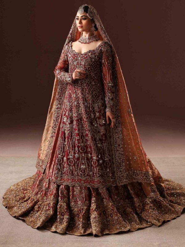 Exquisite Scarlet Bridal Lehenga