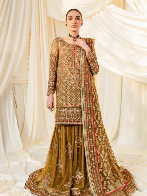 Mehndi Green Net Suit