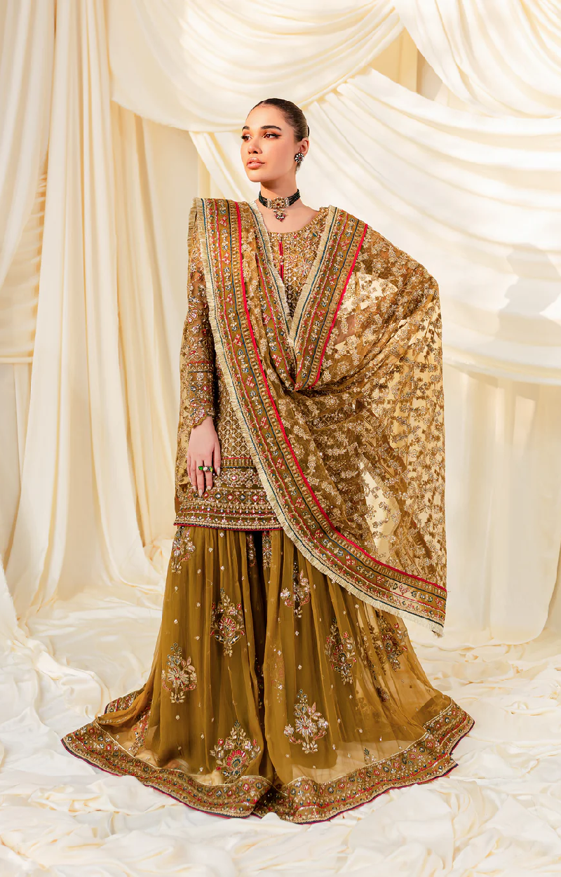 Mehndi Green Net Suit