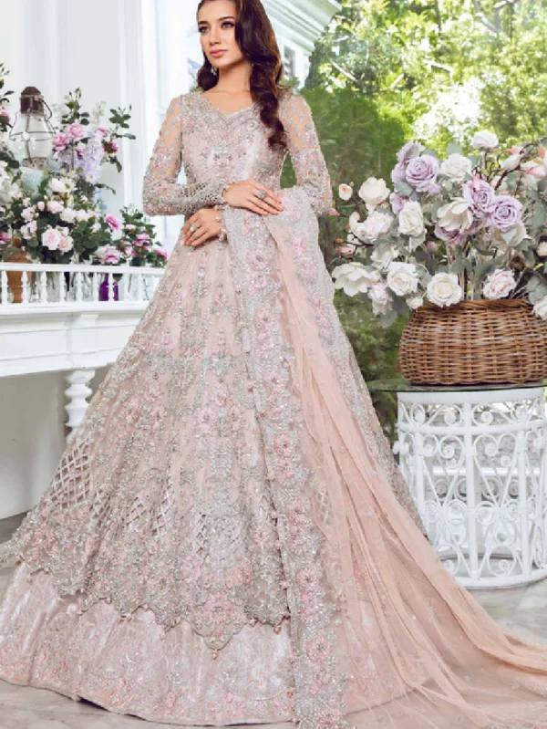 Floral Gown Lehenga Set