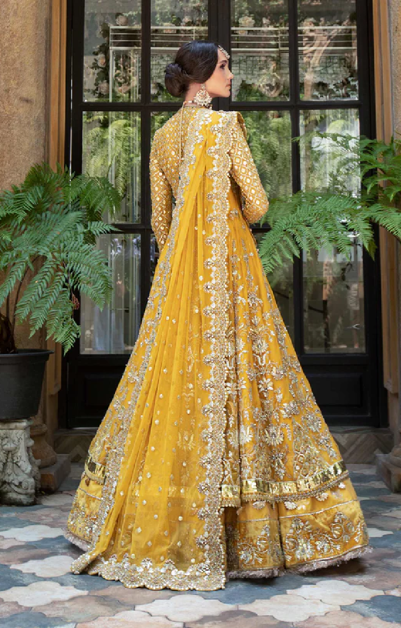 Yellow Angrakha Lehenga Set