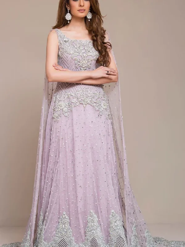 Lilac Cape Style Gown