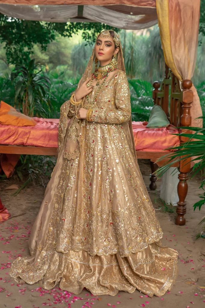 Stunning Gold Bridal Gown