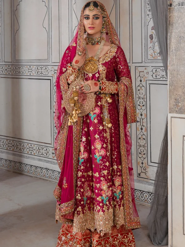 Deep Magenta Rust & Gold Bridal Collection