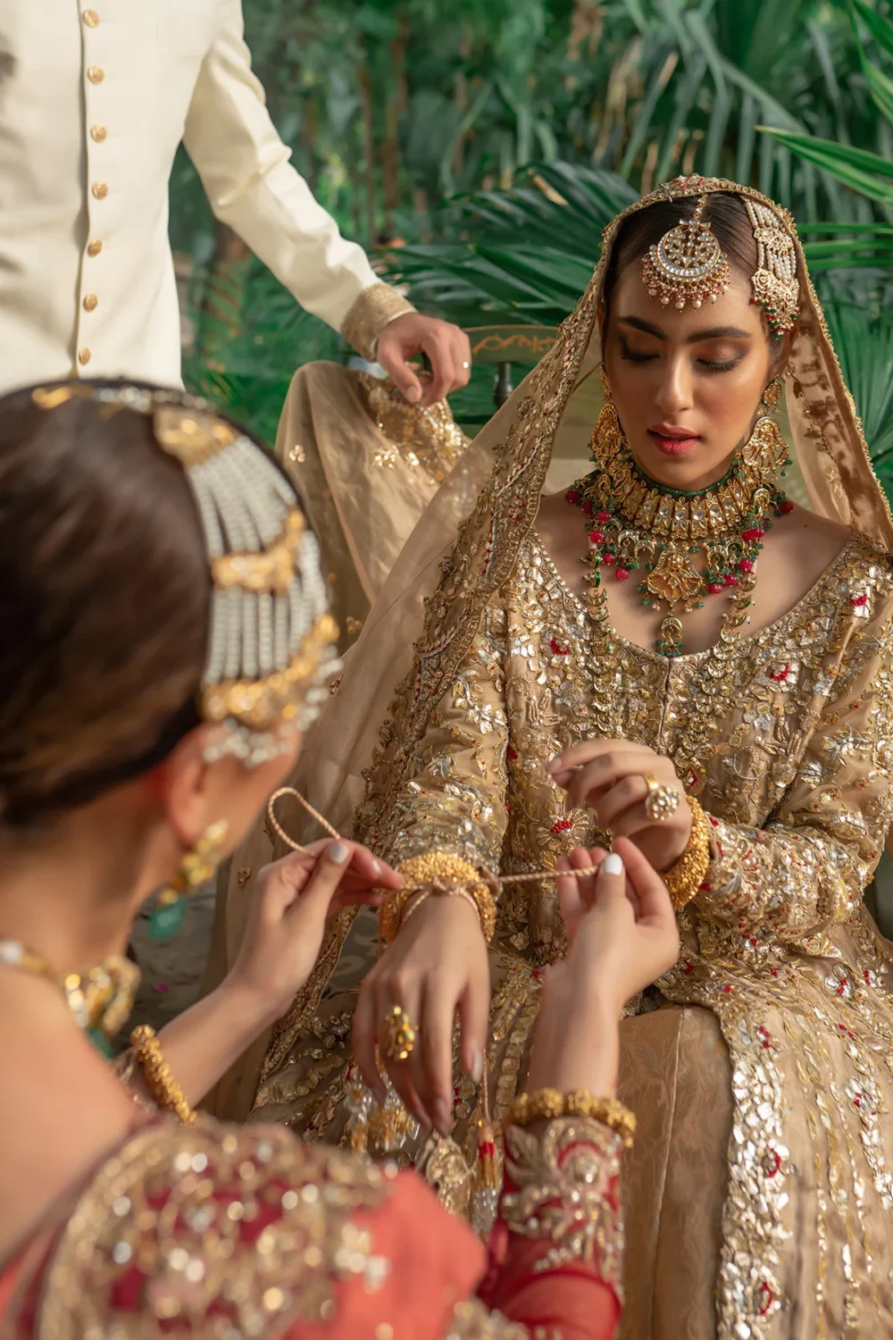 Stunning Gold Bridal Gown