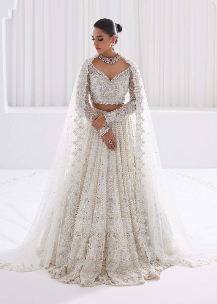 Exquisite White Lehnga Bridal Set