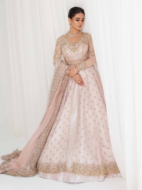 Enchanting Pink Lehnga Peshwas Bridal Gown