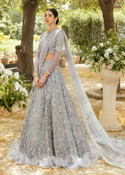 Exquisite Grey Lehnga Bridal Set