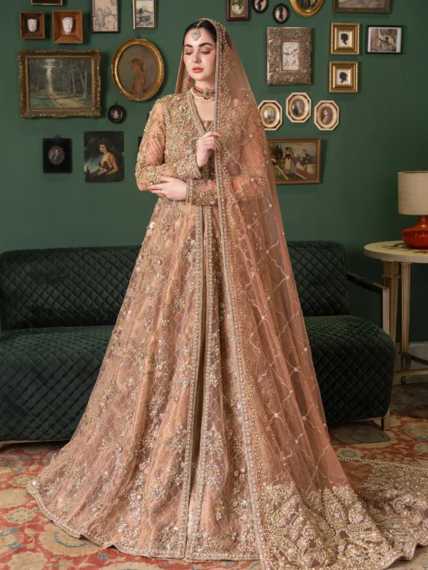 Exquisite Apricot Lehenga Lehnga Bridal