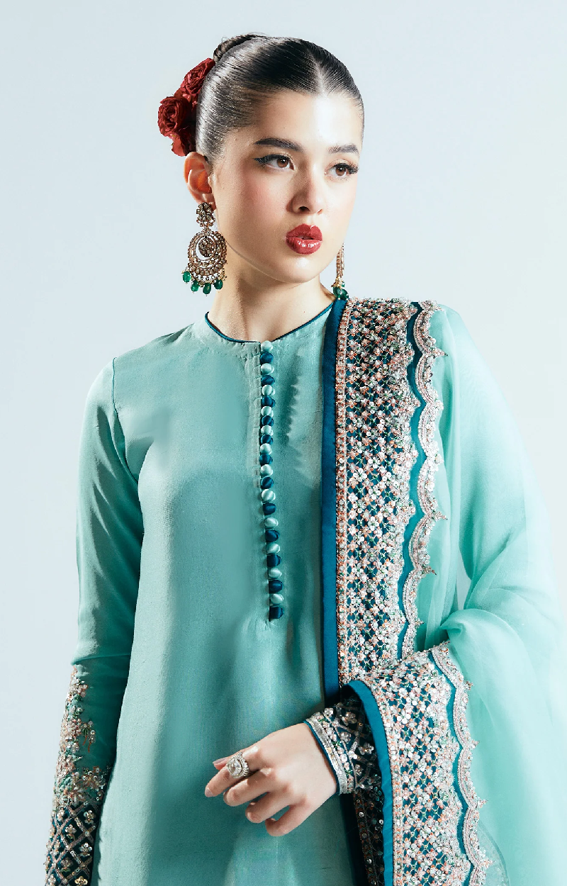 Teal Pakistani Suit Set