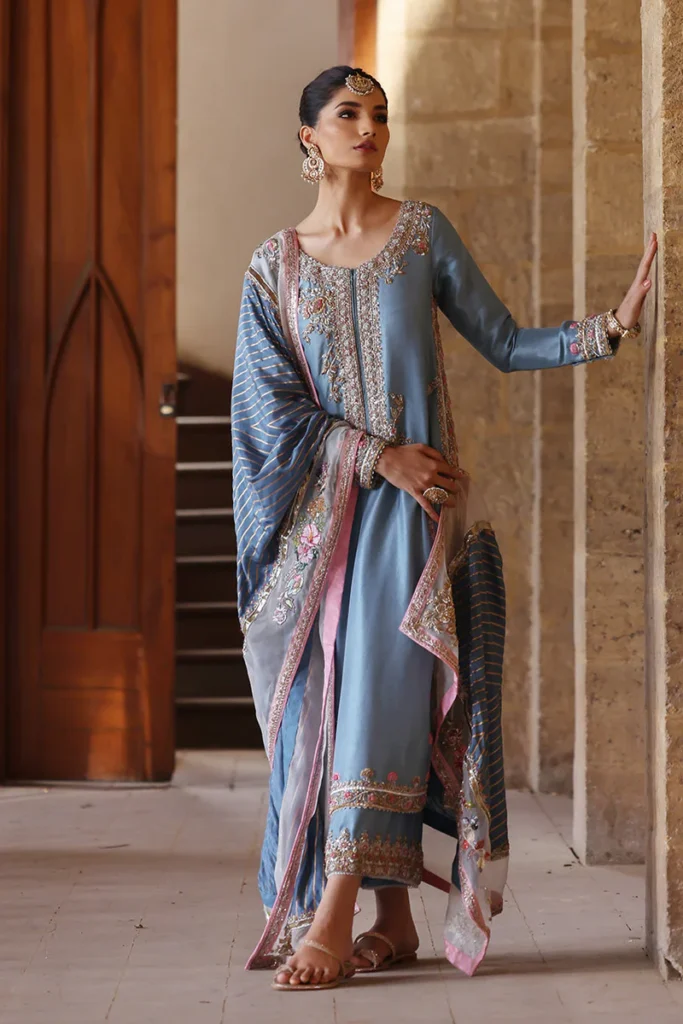 The Elegance of Pakistani Handmade Embroidered Party Wear Dresses